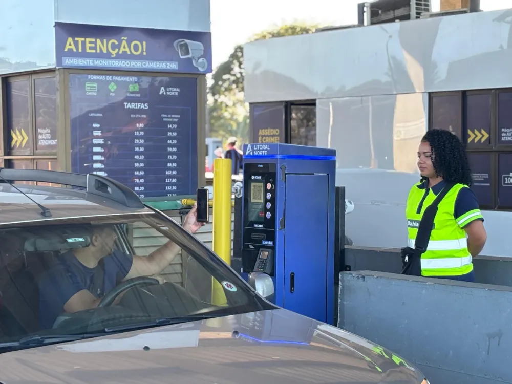Pedágio de autoatendimento. Foto: Divulgação