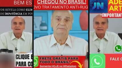 Golpes com inteligência artificial usam imagens de famosos e anônimos. Foto: Reprodução