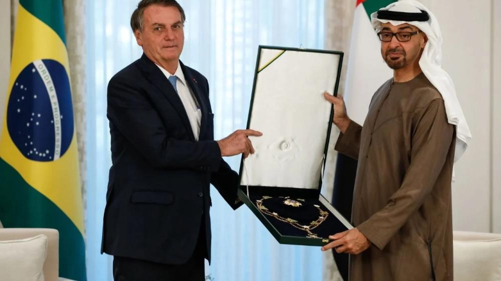 Visita ao Príncipe Herdeiro de Abu Dhabi, Mohamed bin Zayed. Créditos: Alan Santos/PR