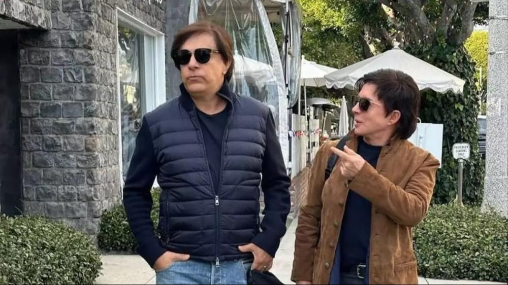 Xororó se encontrou com Tom Cavalcanti em viagem de férias para Orlando. Foto:Reprodução