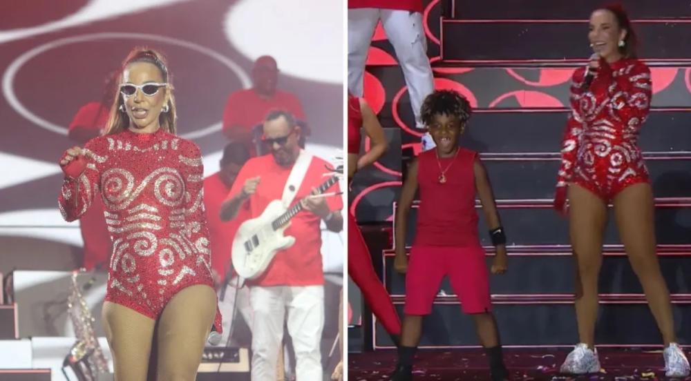 Ivete Sangalo e Daniel Levi dançam juntos em Festival de Verão Salvador. Foto: Reprodução/Globoplay/Vitor Santos/AgNews