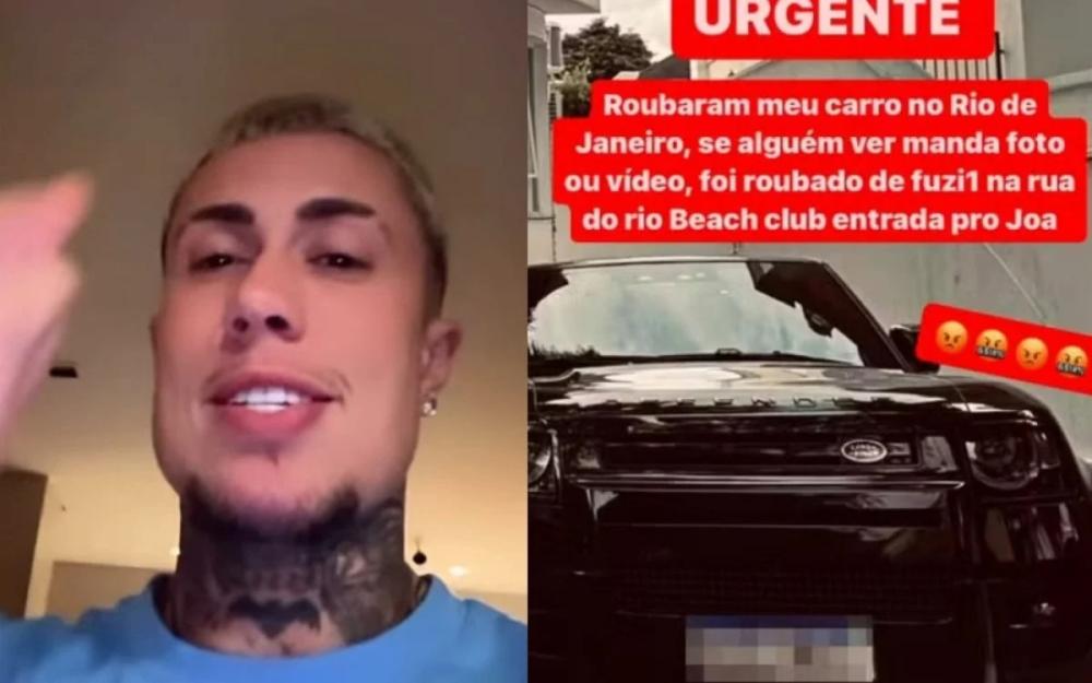 MC Daniel tem carro roubado no Rio. Reprodução do Instagram