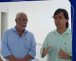 Prefeito de São Francisco do Conde, Antônio Calmon e o prefeito de Candeias, Dr. Pitágoras Ibiapina. Foto: Reprodução internet