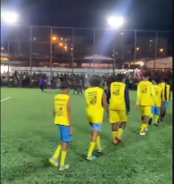 inauguração da nova quadra esportiva no bairro do Gurujé, São Francisco do Conde