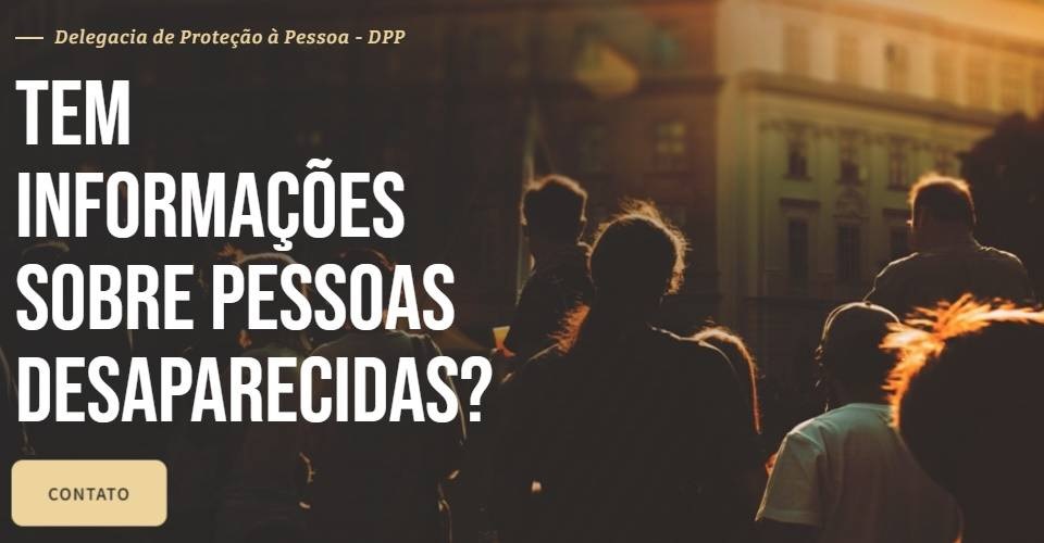 Reprodução: Site / Desaparecidos