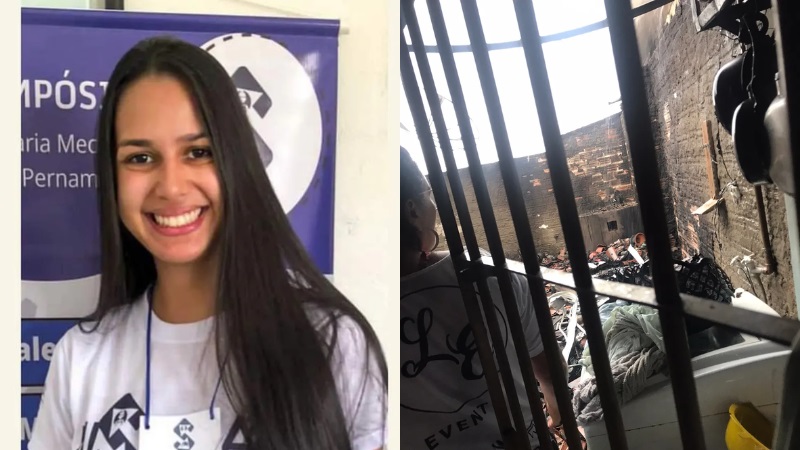 A jovem tinha 24 anos e estava internada no Hospital da Restauração (HR). Foto: Reprodução / WhatsApp