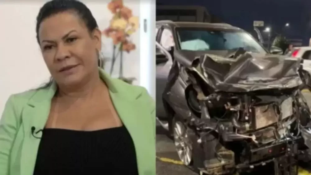 Ruth quebrou duas costelas mas não preciso ficar internada. Foto: Reprodução/Leo Dias