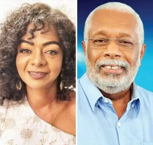 Ro Valentim, candidata a prefeita pelo PC do B e Antônio Calmon, candidato a prefeito pelo PP a prefeito em São Francisco do Conde