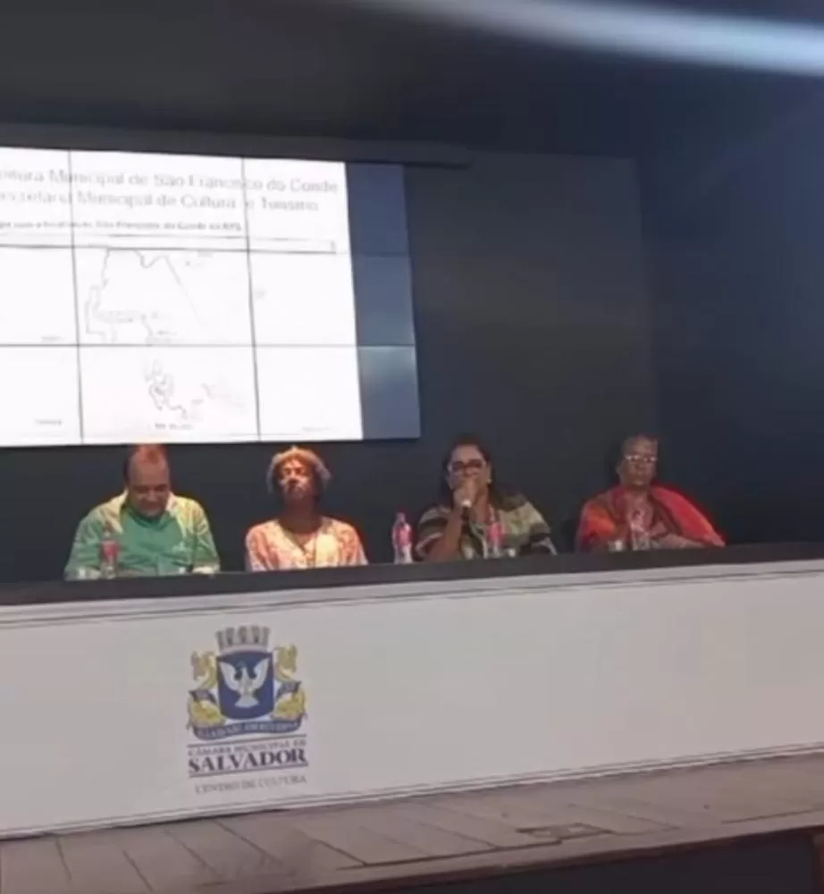 Diretora de Cultura, Joelza Menezes, representando a Secretária Municipal de Cultura e Turismo de São Francisco do Conde