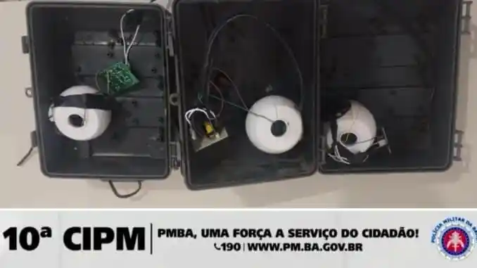 Polícia Militar apreende câmeras clandestinas em Madre de Deus | Foto: Reprodução 