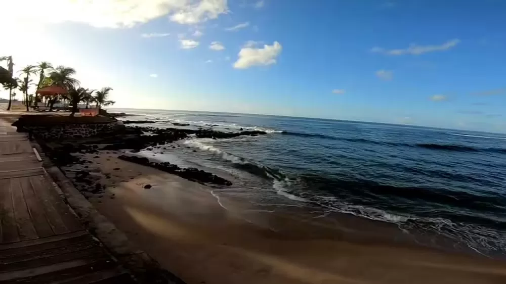 Caso aconteceu na praia de Ondina, em Salvador. Foto: Reprodução/TV Bahia