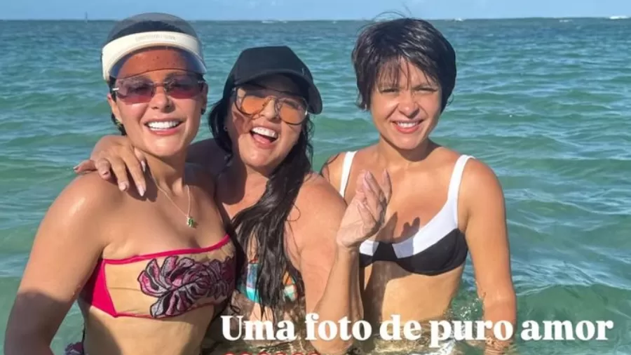 Maiara com a mãe, Almira, e a irmã, Maraisa. Foto: Reprodução/Instagram/@almirahenriquepereira