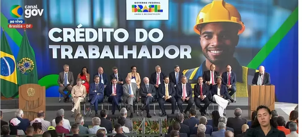 Lula anuncia programa que facilita crédito consignado para trabalhadores do setor privado. Foto: Reprodução/CanalGov