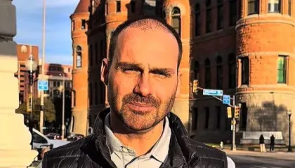 Eduardo Bolsonaro anuncia licença do mandato de deputado federal. Foto: Reprodução