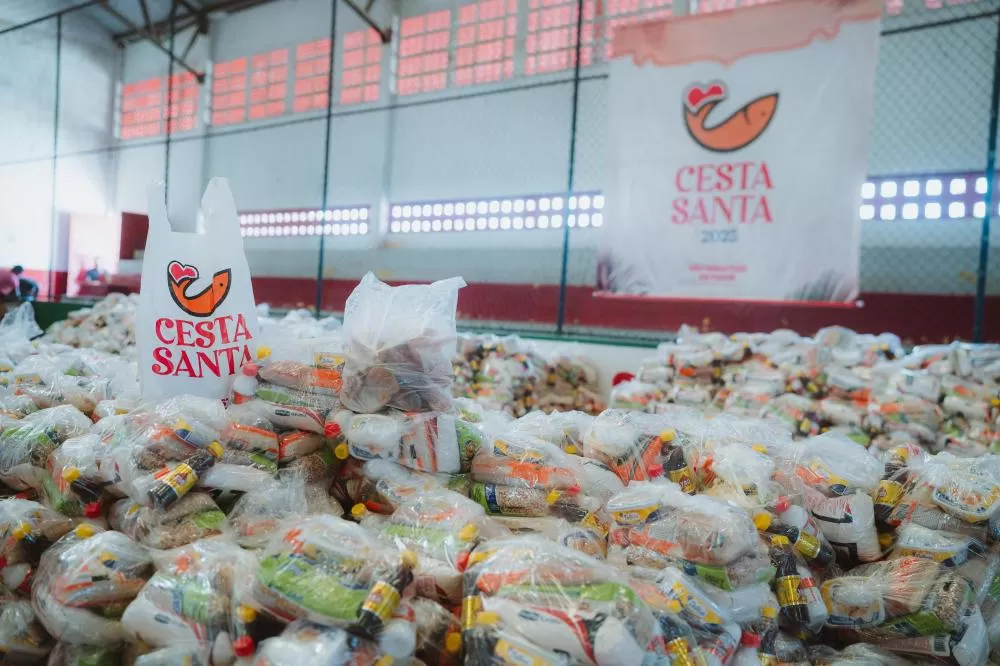 São Sebastião do Passé distribui mais de 50 toneladas de alimentos durante Semana Santa. Foto: Divulgação/PMSSP