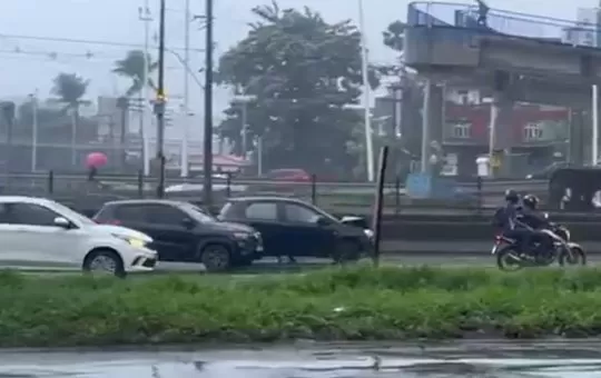 A imagem mostra a via onde o acidente ocorreu. Foto: Reprodução