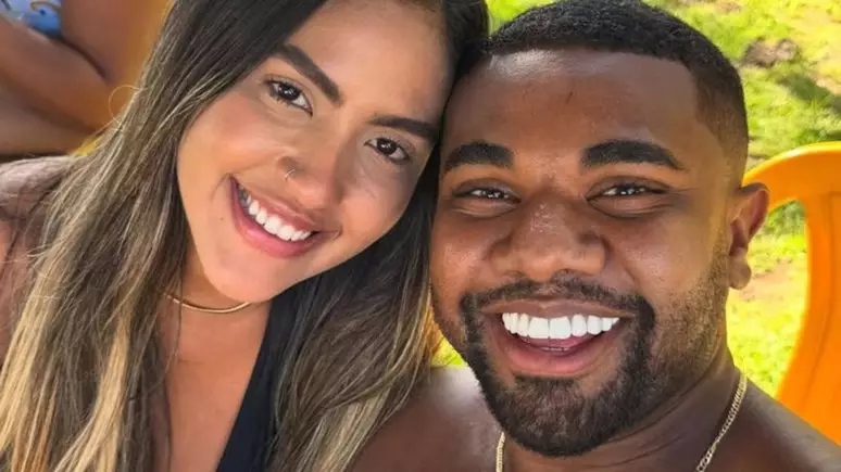 Davi Brito e ex namorada, Adriana Paula. Foto: Reprodução/ Instagram