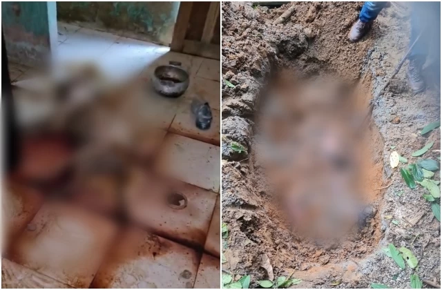 Homem é encontrado morto sob camada de cimento em quintal de casa em São Francisco do Conde. Foto: Reprodução/Redes Sociais