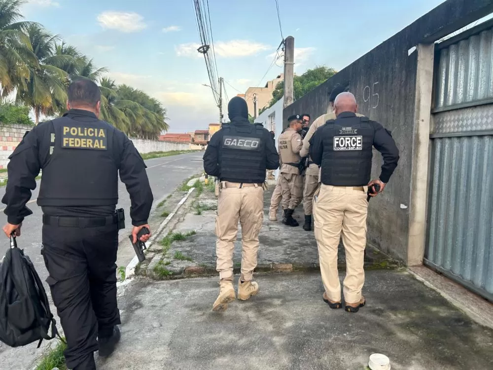 “Operação Fallen” desarticula braço armado de organização criminosa em Feira de Santana. Foto: Divulgação/MPBA