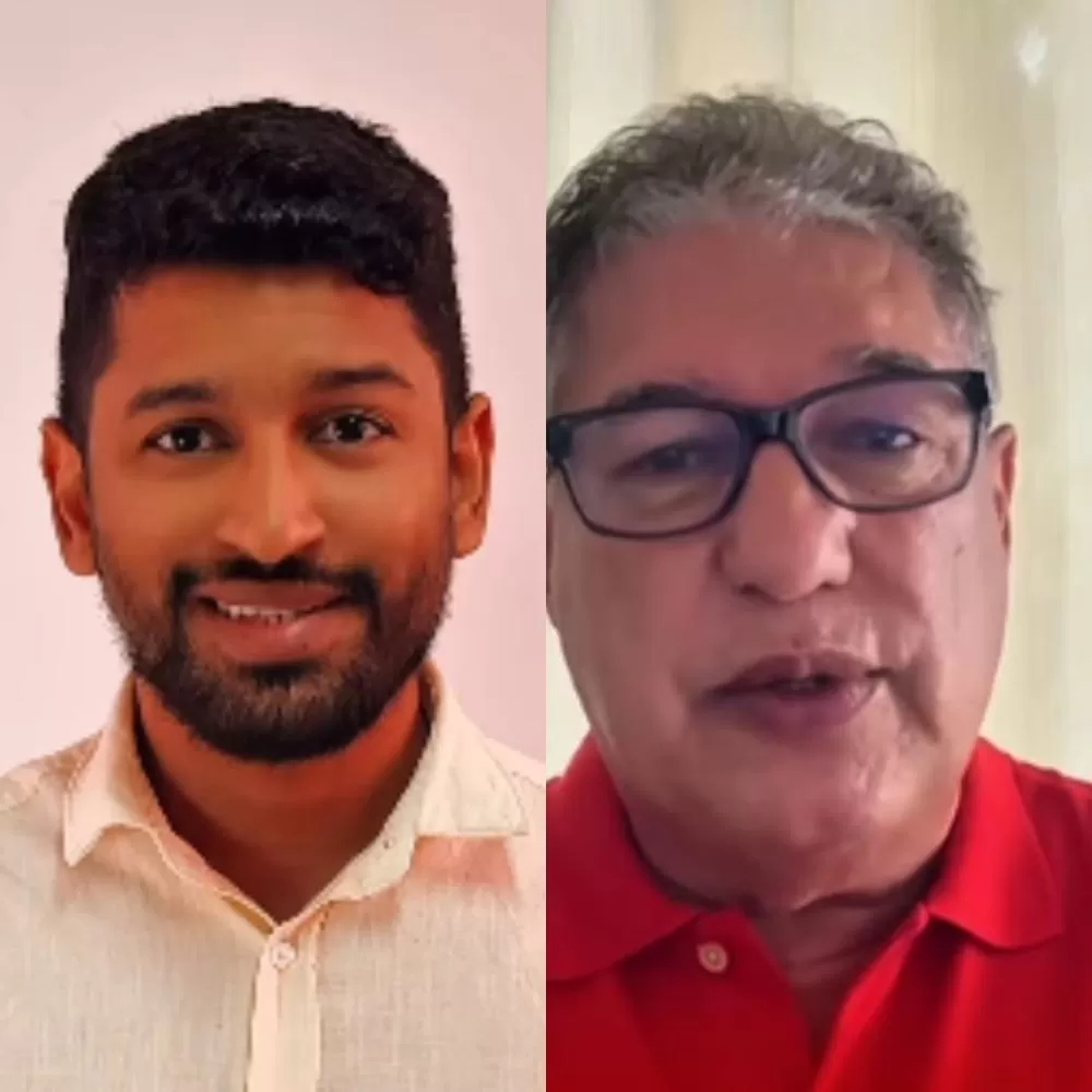 Luan Menezes, advogado e candidato Candidato a Presidente do PT Municipal e Rosemberg Pinto, Deputado Estadual e e candidato Candidato a Presidente do PT Municipal. Foto: Reprodução/Instagram