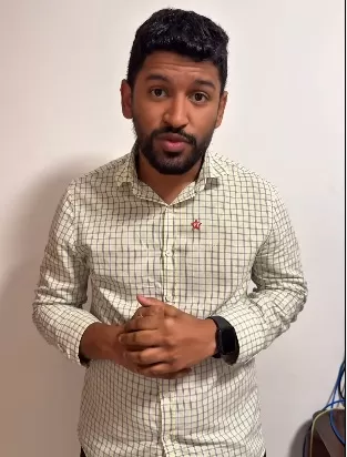 Luan Menezes, pré-candidato à vice-presidência do diretório municipal do PT de São Francisco do Conde. Foto: Reprodução/Vídeo Instagram