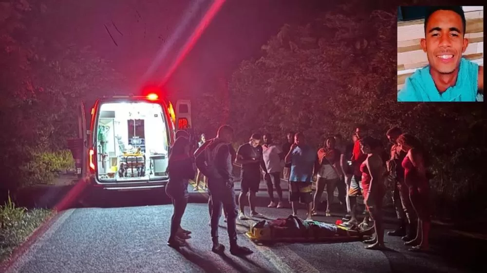Acidente grave em São Sebastião do Passé deixa um morto e um ferido. Foto: Reprodução