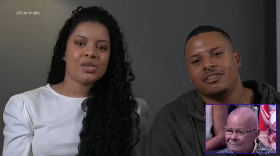 Domingão promove encontro emocionante entre avô e netos que nunca se viram pessoalmente. Foto: Gshow
