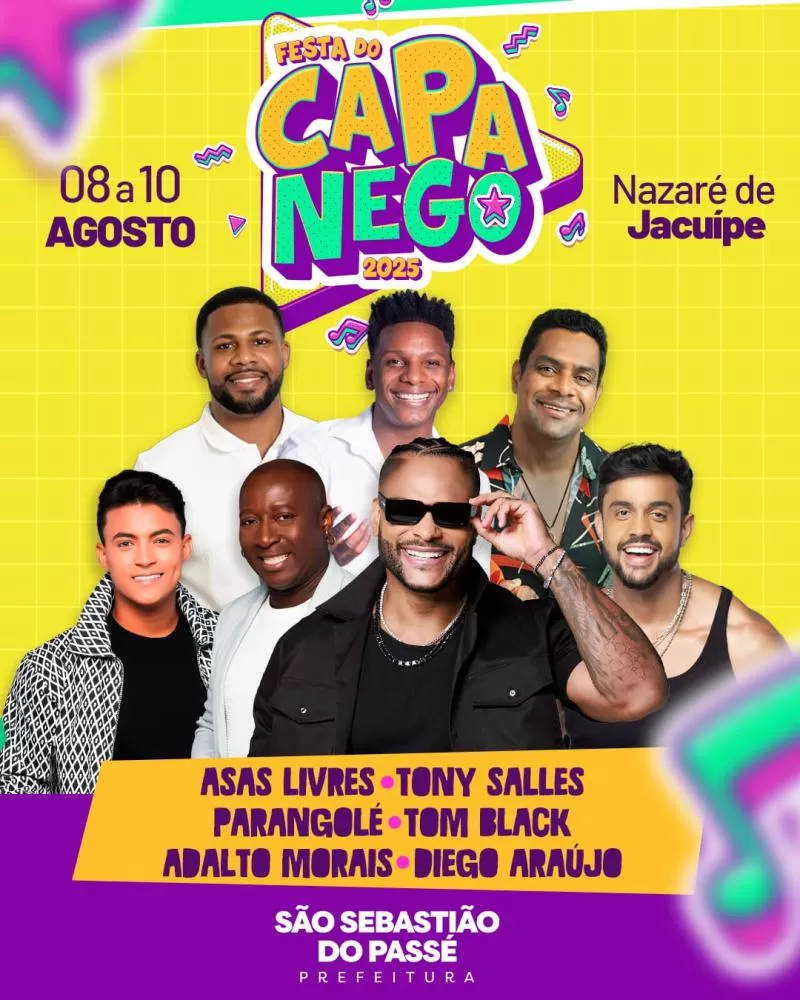 Festa do Capa Nego em Nazaré de Jacuípe acontece nesse final de semana