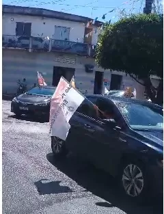 Servidores municipais realizam carreata contra reajuste zero em São Francisco do Conde