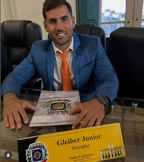 O vereador de Santo Amaro, Gleiber Júnior (Avante). Foto: Reprodução/Instagram 