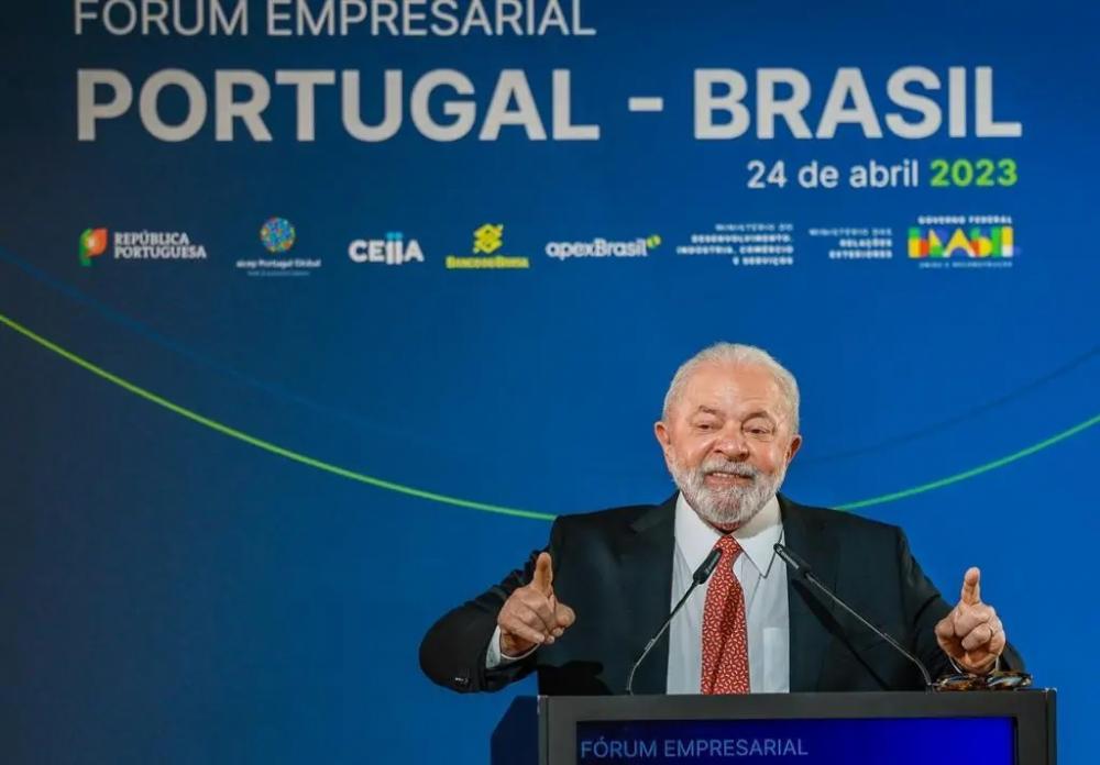 Presidente Lula participou do Fórum de Negócios Portugal-Brasil, em Matosinhos, Portugal. Foto: Ricardo Stuckert