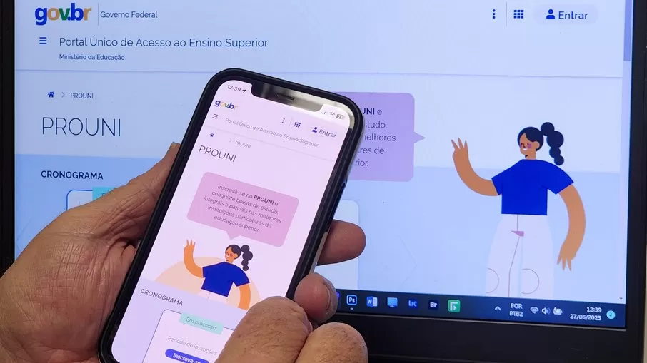 A inscrição deve ser feita no Portal Único de Acesso ao Ensino Superior. Foto: Rafa Neddermeyer/Agência Brasil 