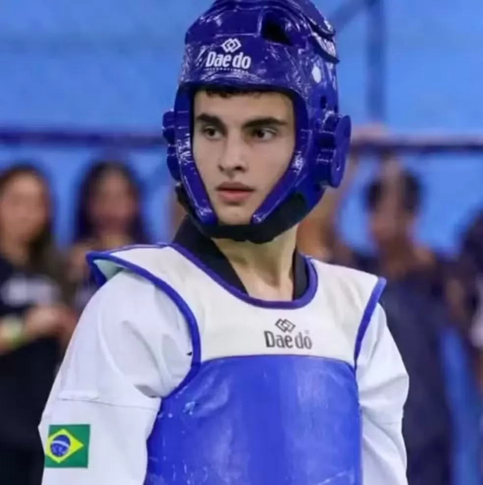 Cauã Batista, lutador de taewkondo, morre aos 18 anos. Foto: Reprodução/ Instagram