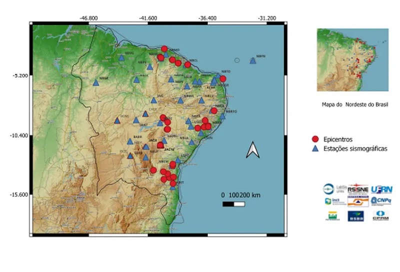 Foto: Laboratório Sismológico da Universidade Federal do Rio Grande do Norte (LABSIS/UFRN)