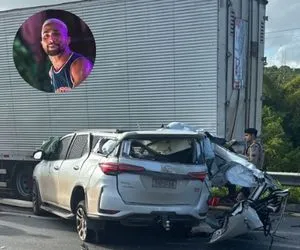 Cantor Zau O Pássaro morre em grave acidente na BR-116, em Feira de Santana. Foto: Reprodução/Redes Sociais