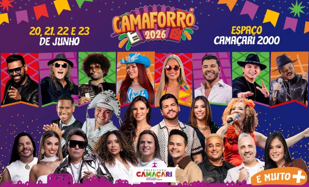 Com 50 shows, Camaforró 2026 promete ser o maior de todos os tempos. Foto: Divulgação