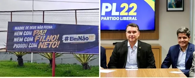 Em Madre de Deus, moradores associam ACM Neto à família Bolsonaro: “Nem com pai, nem com filho, piorou com Neto!”. Foto: Reprodução